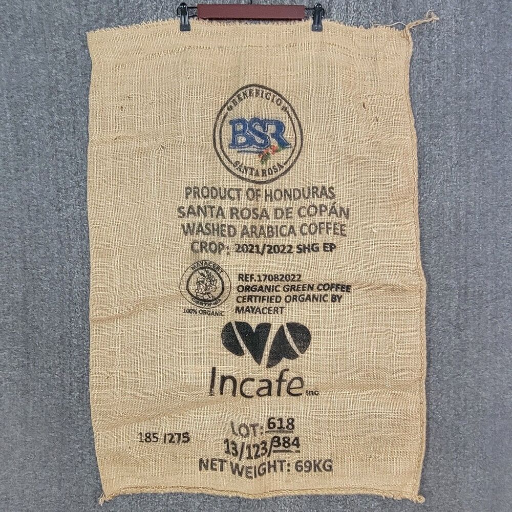 Beneficio Santa Rosa Arabica Honduras Organic Coffee Bean Burlap Sack Jute Bag